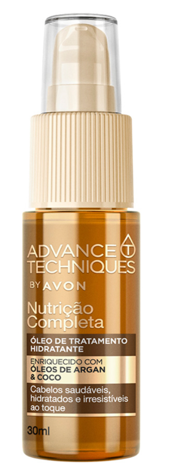زيت أفون أدفانس تكنيكس معالج مرطب ومغذي كامل  بزيت الأرغان وجوز الهند - 30 مل
