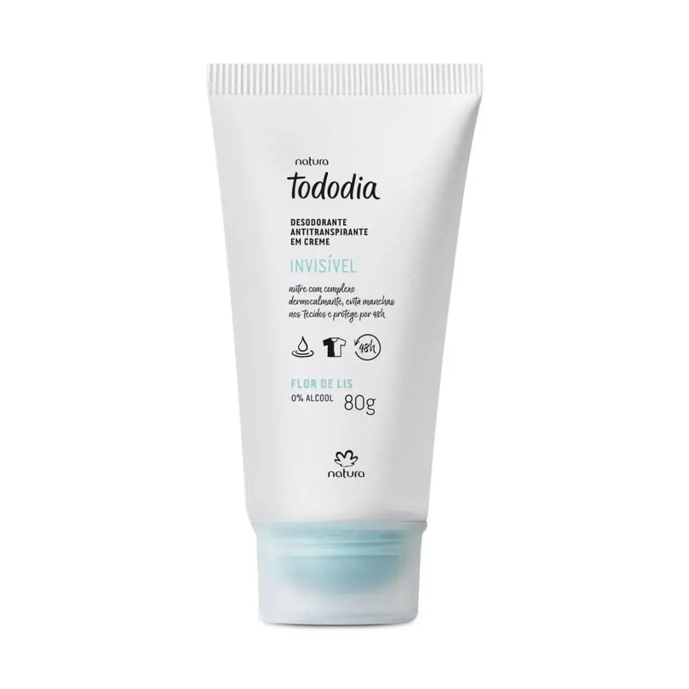 كريم مزيل عرق تودوديا برائحة زهرة الليس – 80غ TODODIA Creme Natura Tododia Flor de Lis 80G