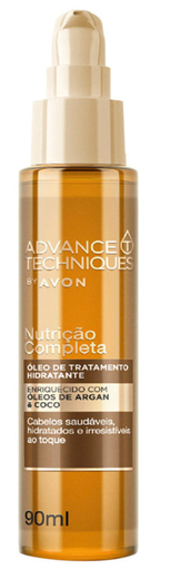 [135144] زيت أفون أدفانس تكنيكس معالج مرطب ومغذي كامل  بزيت الأرغان وجوز الهند - 90 مل