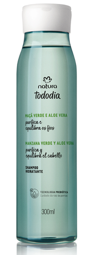 [154866] شامبو مرطّب تودوديا بالتفاح الأخضر والألوفيرا – 300 مل Shampoo Hidratante Tododia