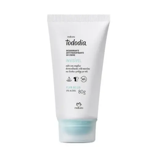 [96518] كريم مزيل عرق تودوديا برائحة زهرة الليس – 80غ TODODIA Creme Natura Tododia Flor de Lis 80G