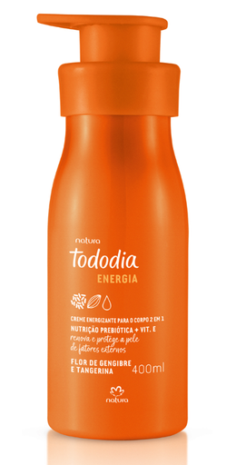 [152300] كريم  لوشن للجسم المنعش والمعزّز للطاقة تودوجيا إنيرجي – زهرة الزنجبيل واليوسفي – 400 مل